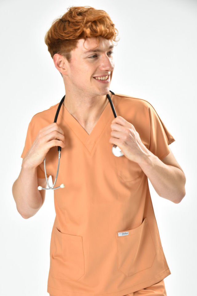 Likralı Camel Cerrahi Forma Takım