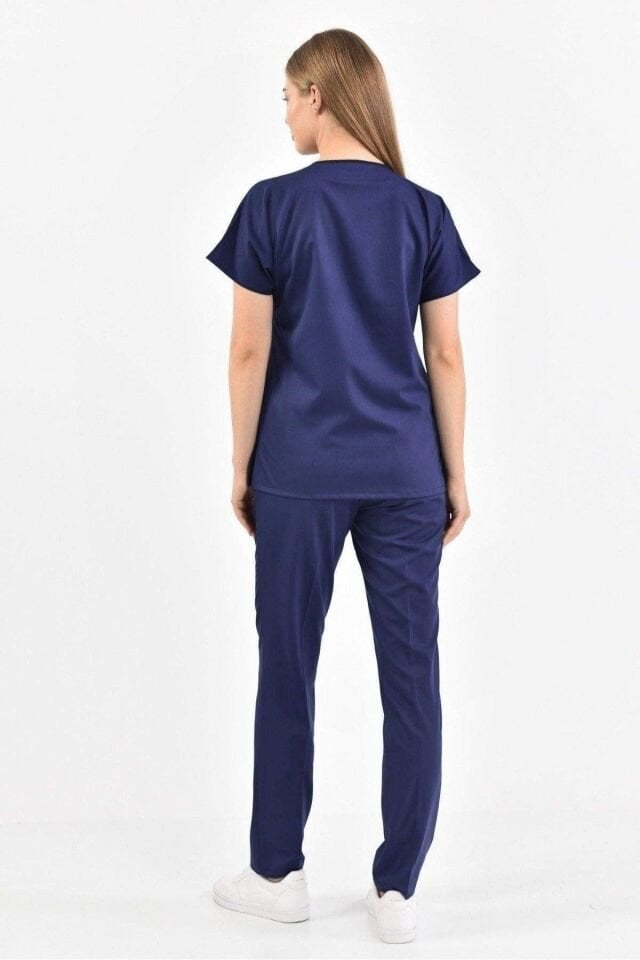 Lacivert - Patriot Blue Likralı Scrubs Forma