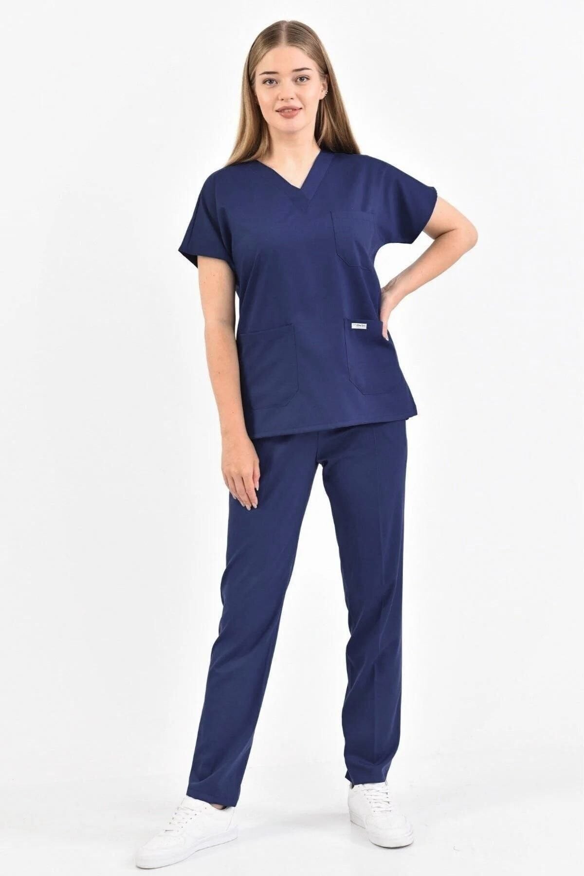 Lacivert - Patriot Blue Likralı Scrubs Forma