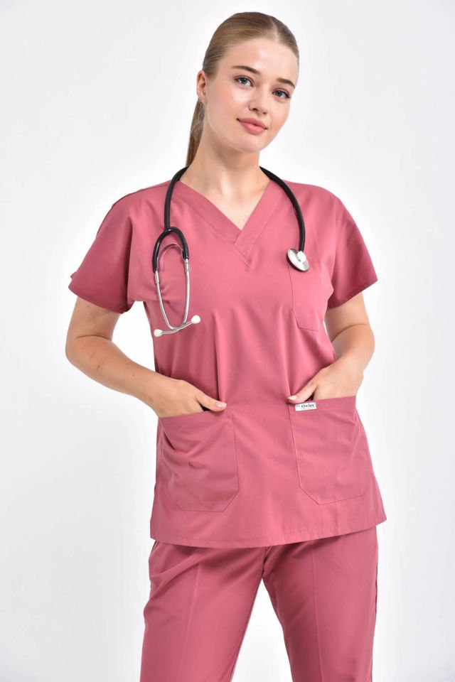 Dark Powder Surgical Uniform Set