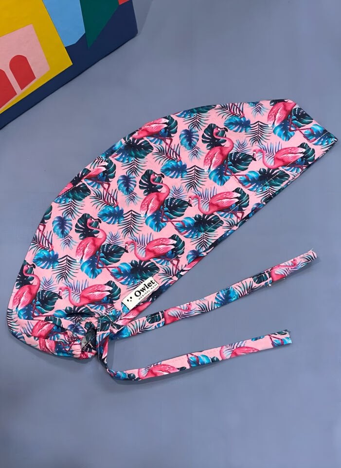 Flamingo Desenli Cerrahi Bone