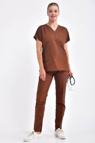 Koyu Kahve Cerrahi Forma Takım