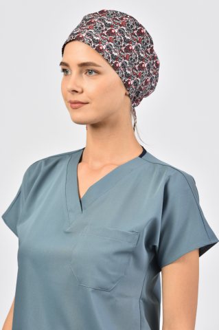 Kuru Kafa Desenli Cerrahi Bone