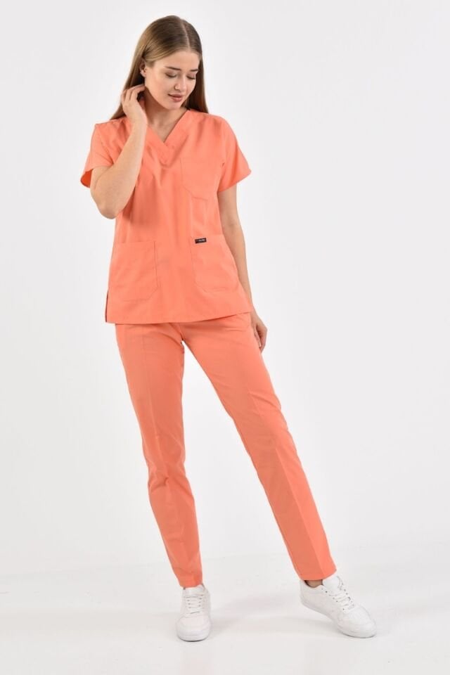 Nurse pinkish orange jersey Team