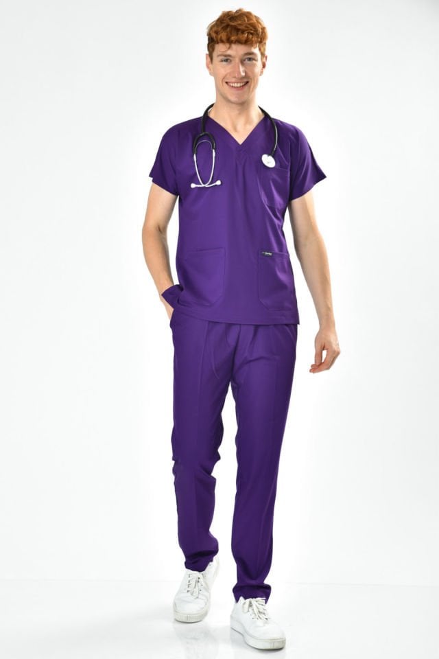 Purple Lycra Surgical Jersey Set