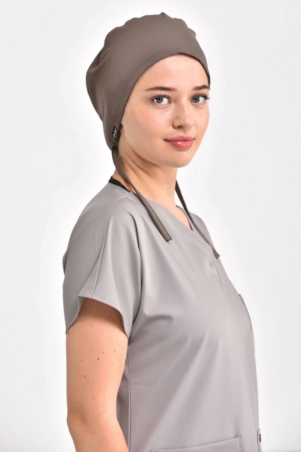 Likralı Koyu Vizon Cerrahi Bone