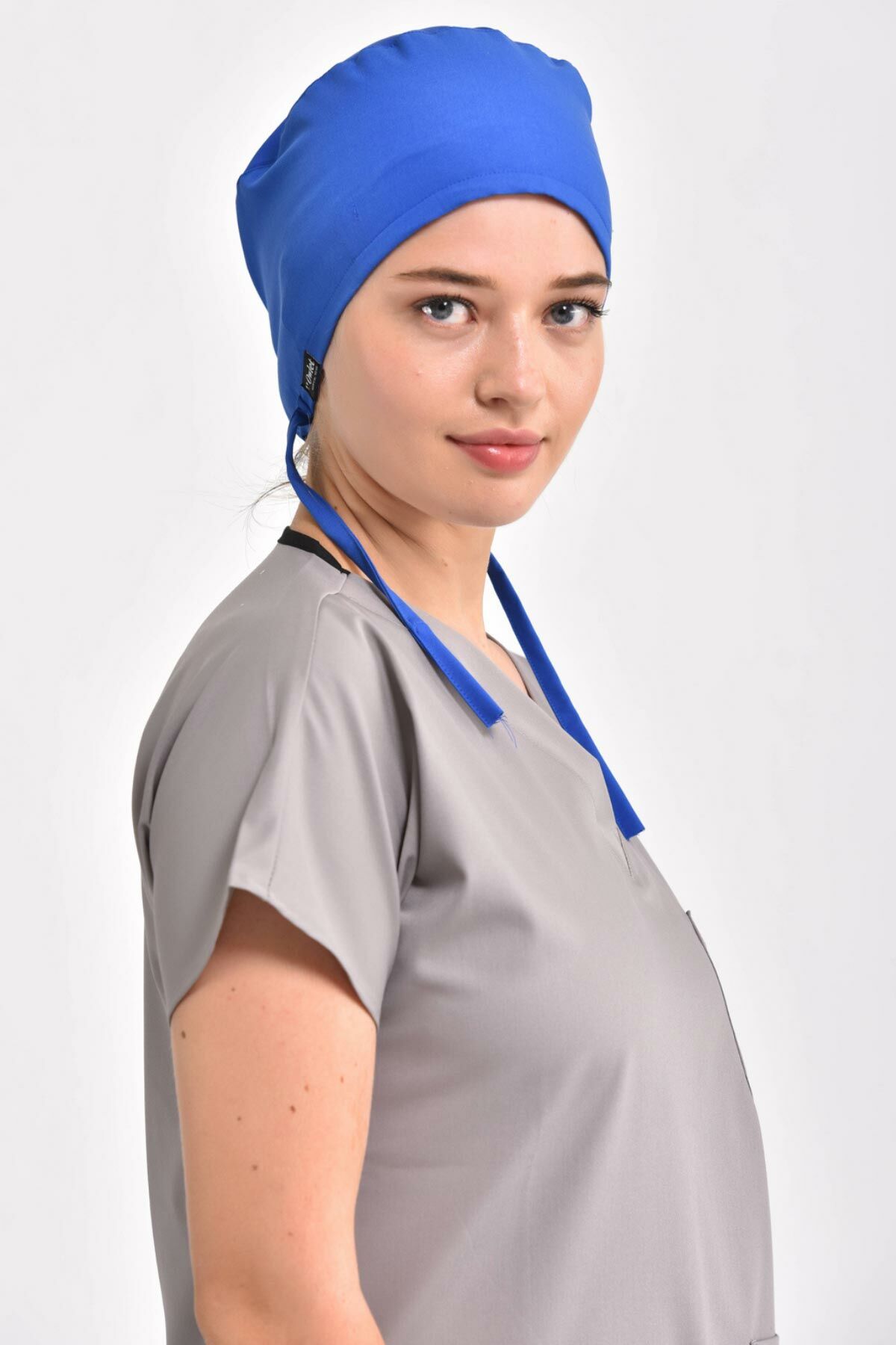 Likralı Mavi Cerrahi Bone