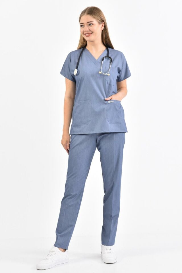 Kot Görünümlü Likralı Cerrahi Takım