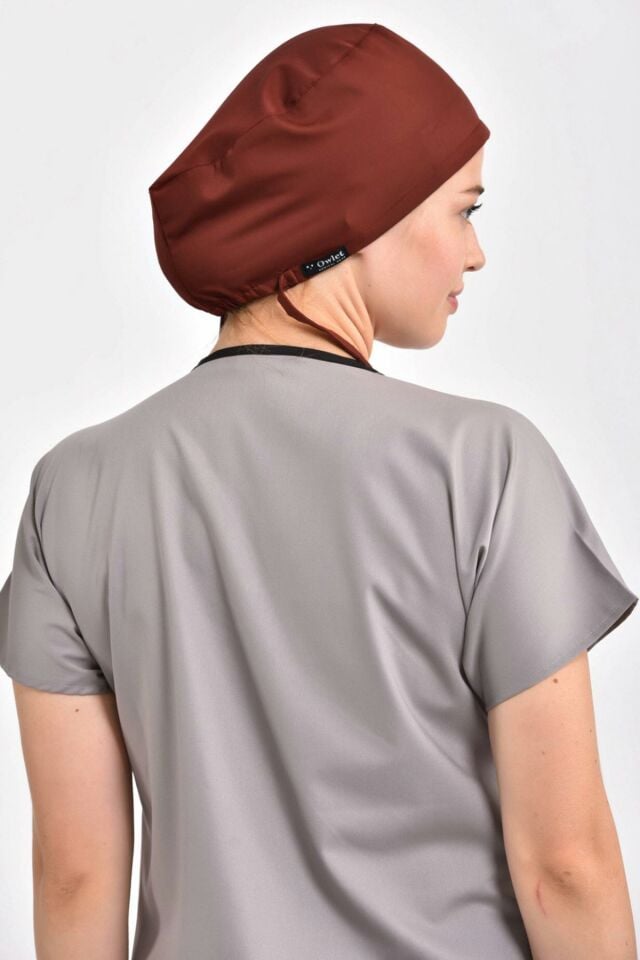 Likralı Koyu Kiremit Cerrahi Bone