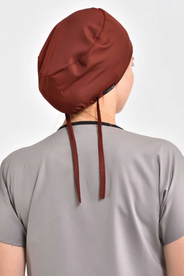Likralı Koyu Kiremit Cerrahi Bone