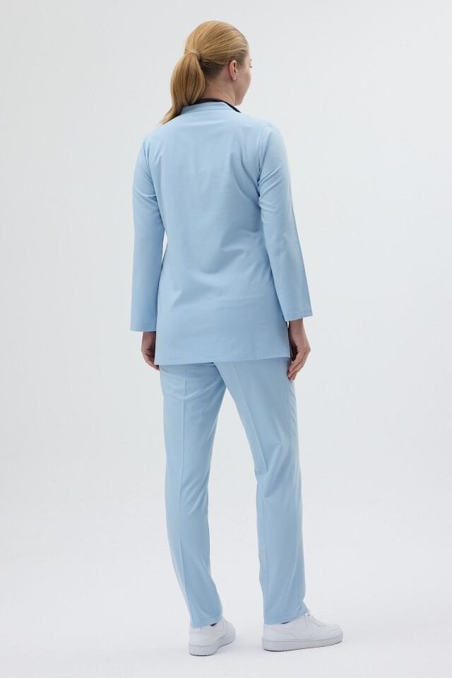 Likralı Bebe Mavisi Tunik Boy Takım