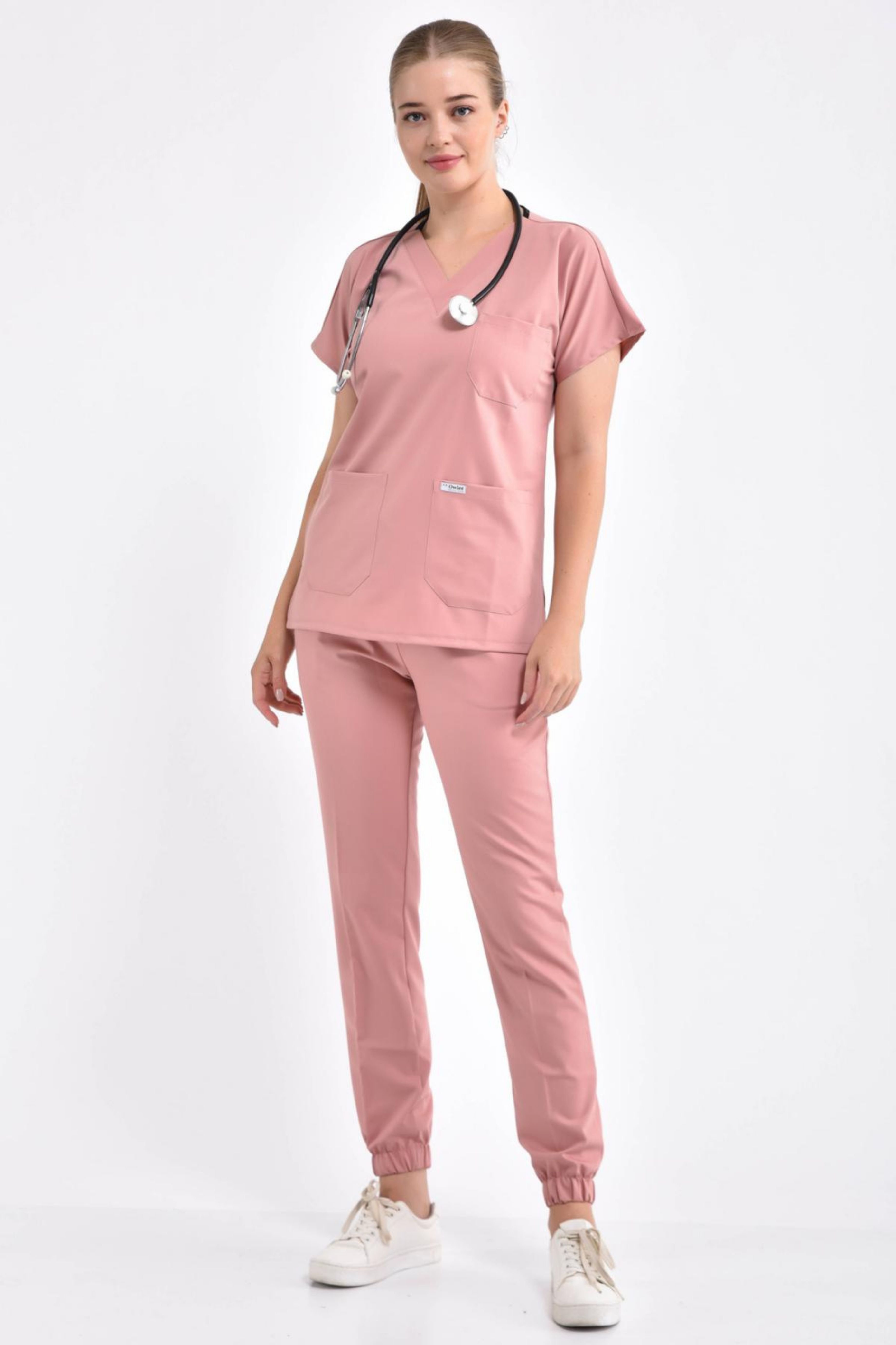 Pudra Paça Lastikli Likralı Takım