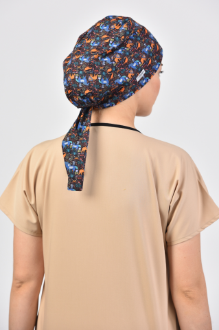 Hayvan Figürlü Cerrahi Tesettür Bone