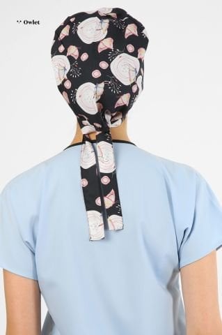 Kelebek Desenli Cerrahi Tesettür Bone