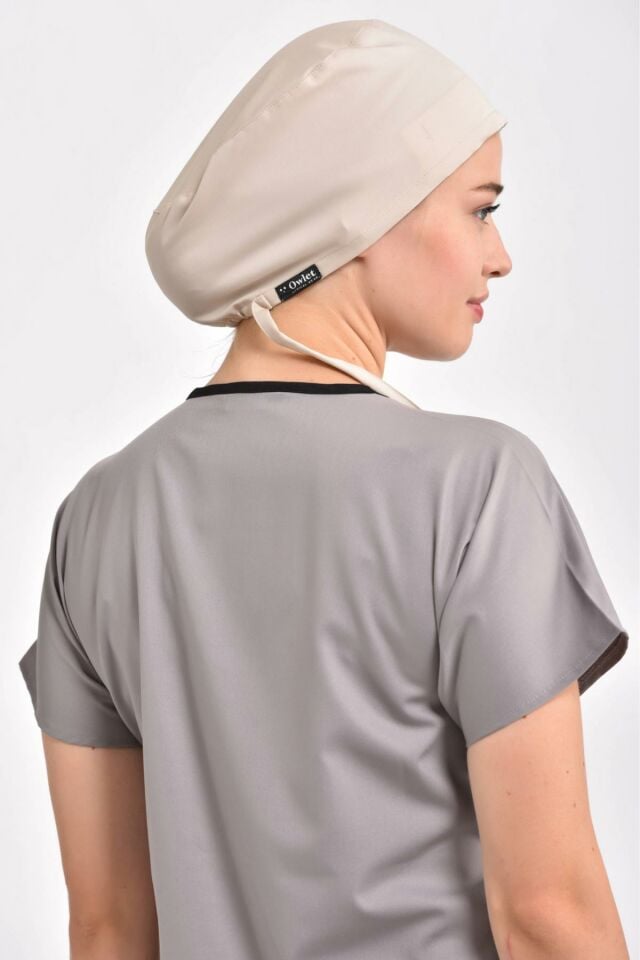 Likralı Taş Rengi Cerrahi Bone