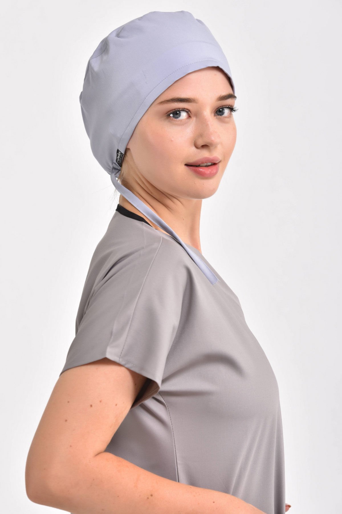 Likralı Açık Lavanta Cerrahi Bone