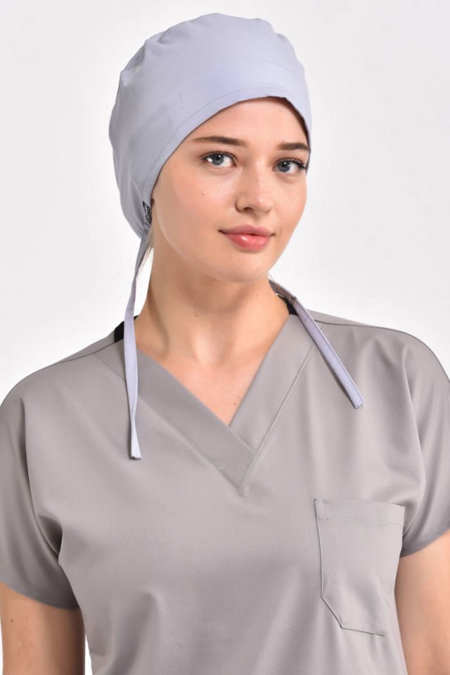 Likralı Açık Lavanta Cerrahi Bone