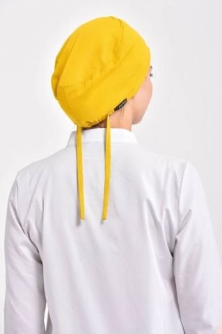 Yellow Lycra Surgical Cap