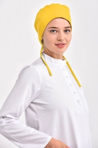 Yellow Lycra Surgical Cap