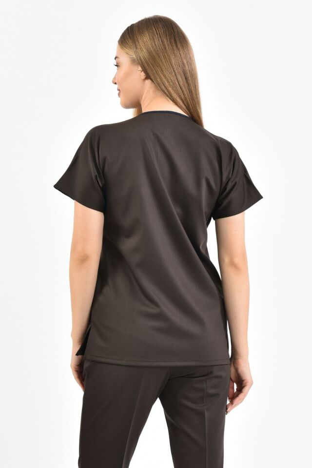 Acı Kahve Likralı Cerrahi Üst