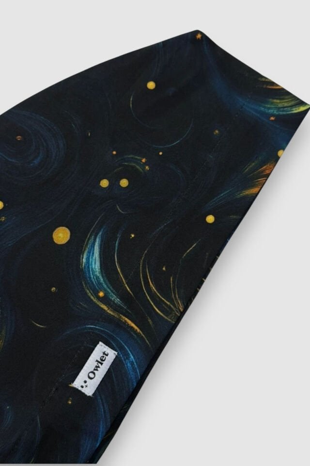 Milky Way Patterned Surgical Hijab Bonnet