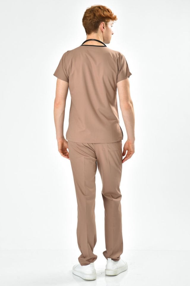 Likralı Sütlü Kahve Cerrahi Forma Takım