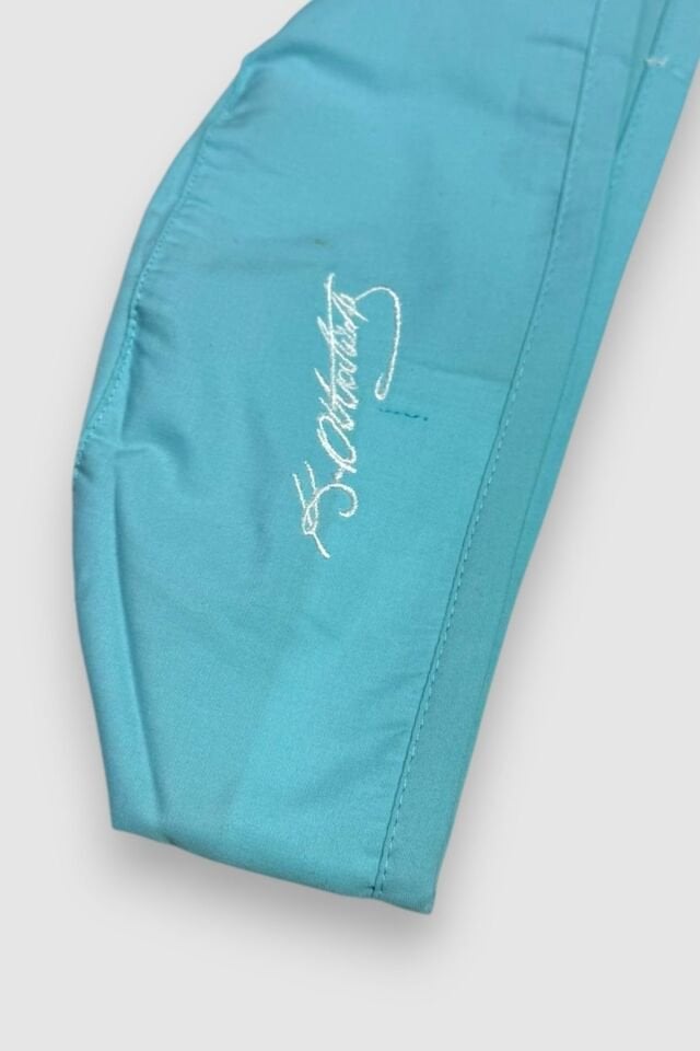 Kemal Atatürk İmzalı Su Yeşili Cerrahi Erkek Bone