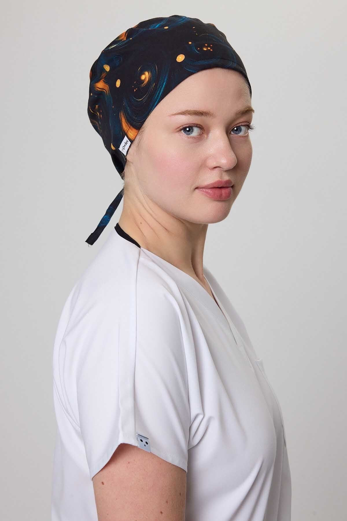 Milky Way Patterned Surgical Cap