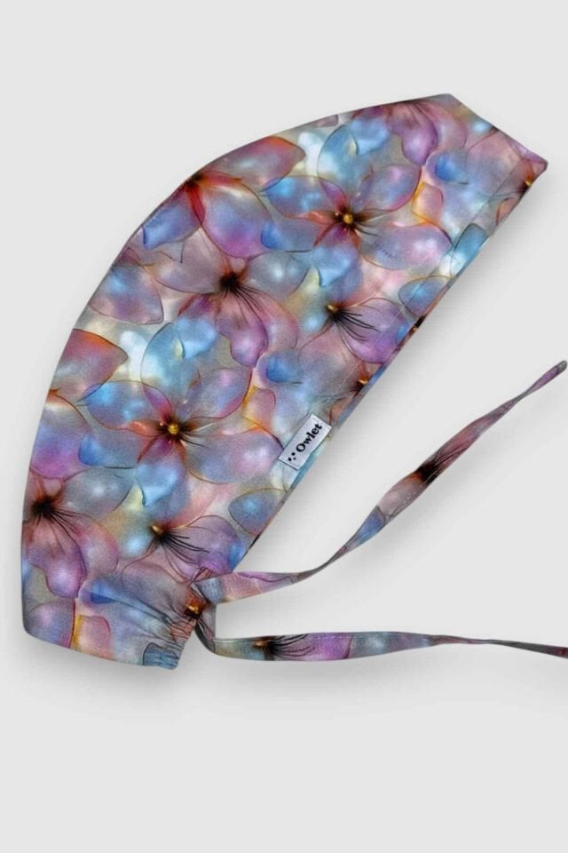 Pearly Flowers Surgical Cap