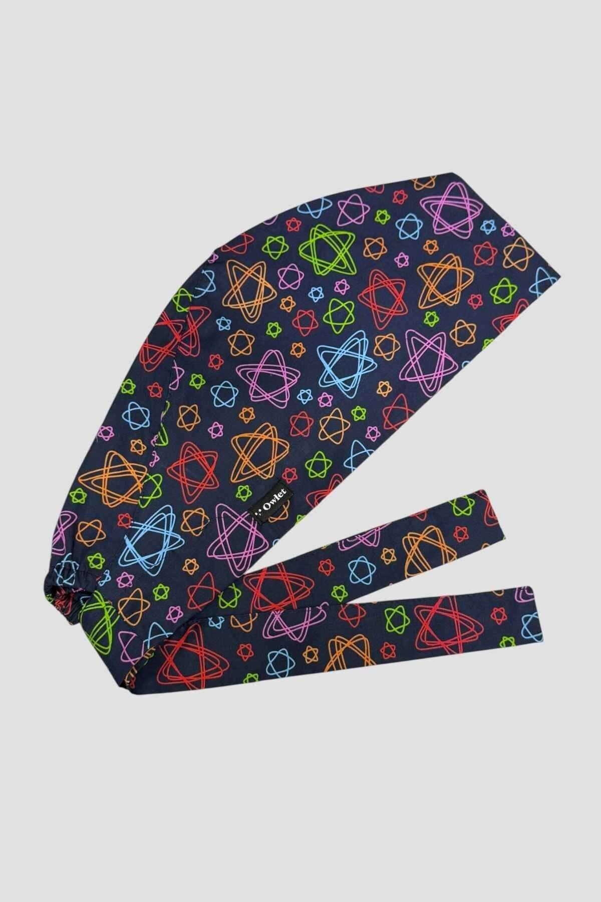 Renkli Yıldızlar Cerrahi Tesettür Bone