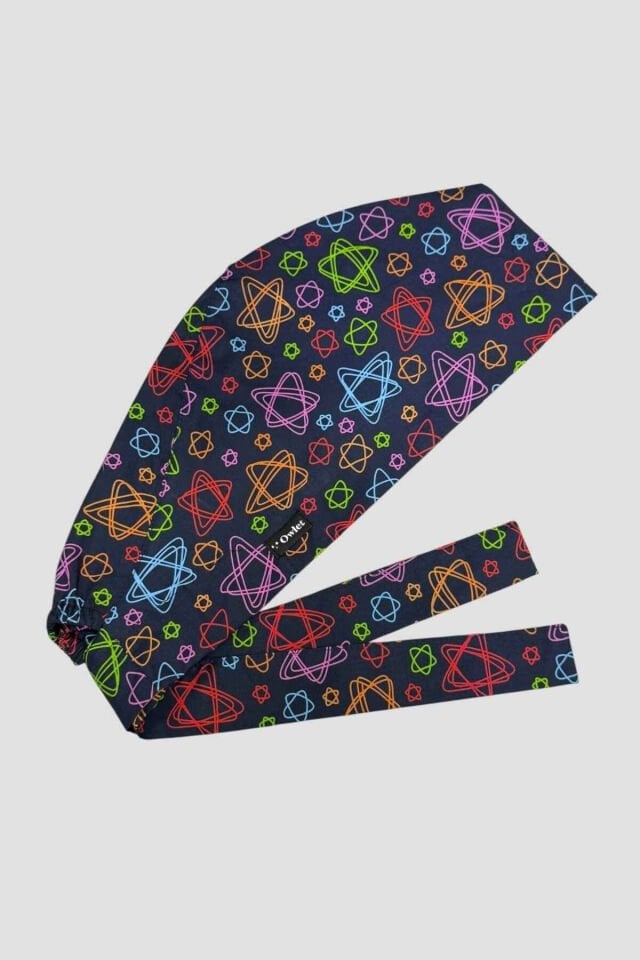 Colorful Stars Surgical Hijab Bonnet