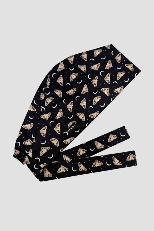Night Butterfly Surgical Hijab Bonnet