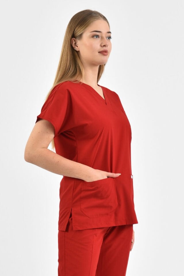 Kırmızı Cerrahi Forma Üstü