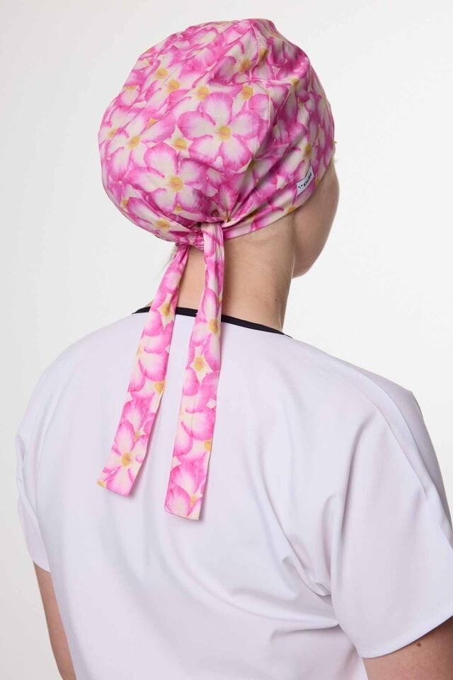 Pink Spring Surgical Cap