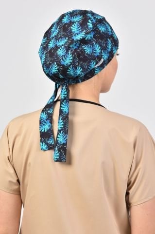 Tropikal Yapraklar Cerrahi Tesettür Bone