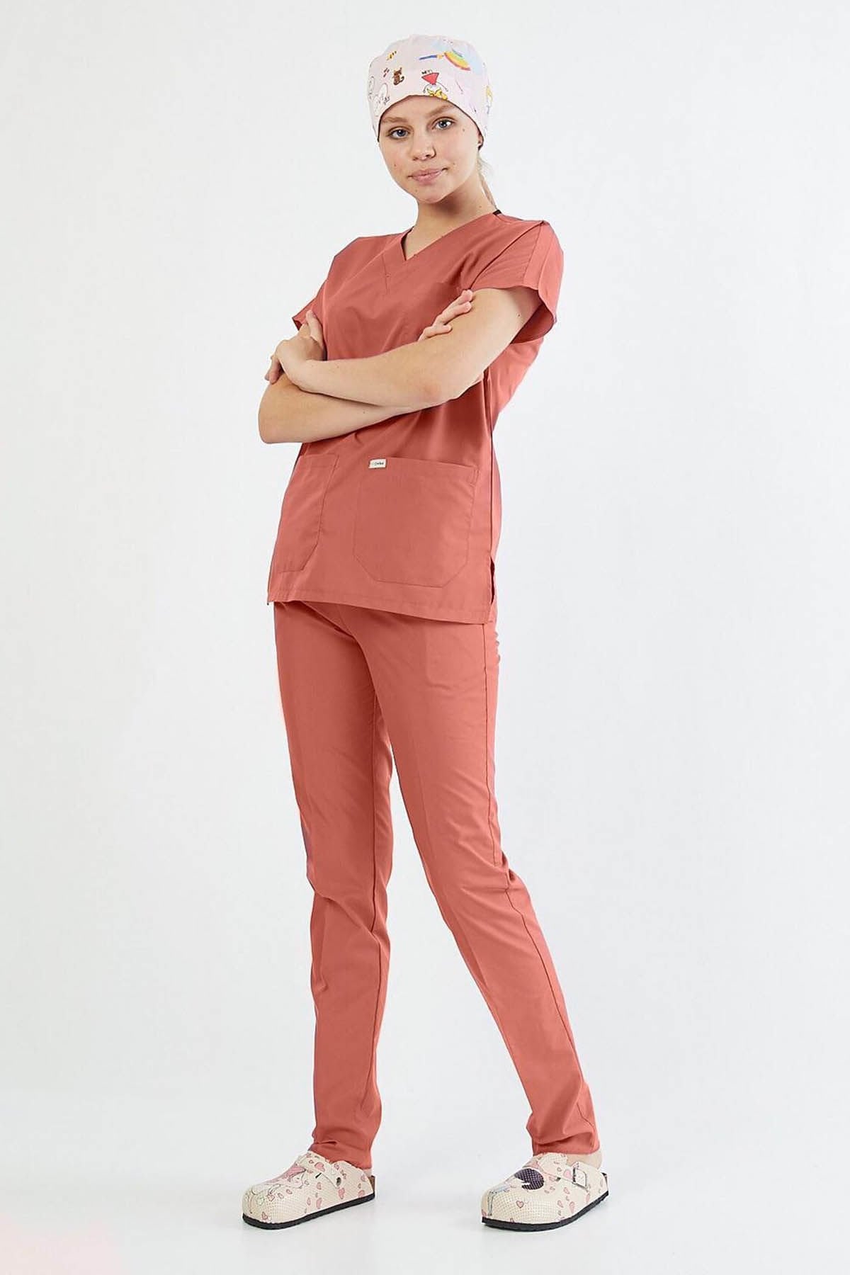 Koyu Mercan Cerrahi Forma Takım