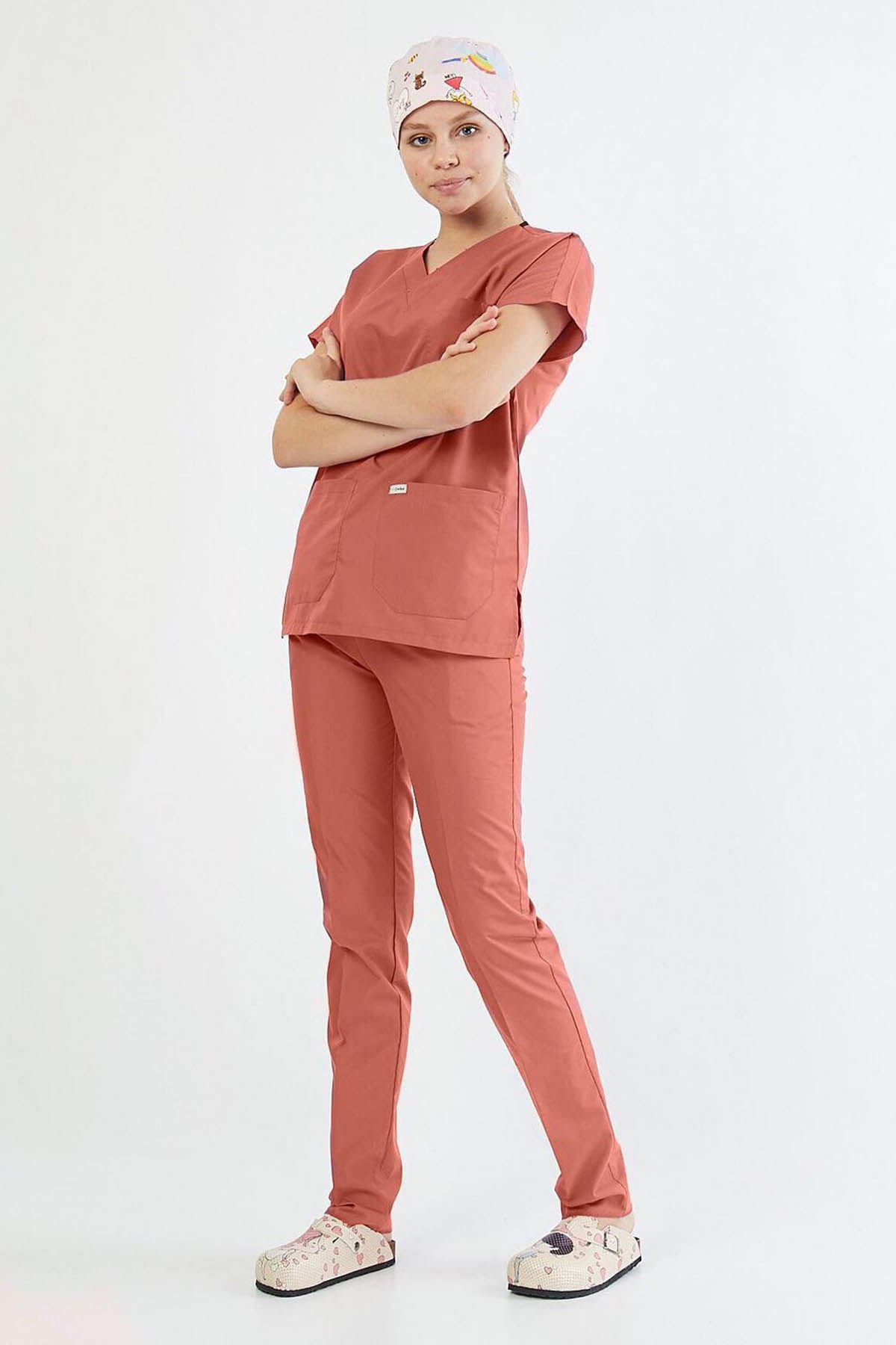 Koyu Mercan Cerrahi Forma Takım