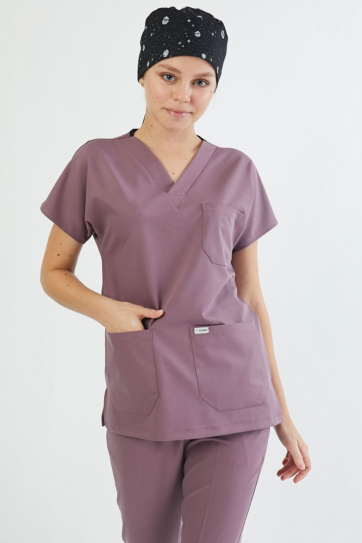 Koyu Pudra Likra Cerrahi Üst