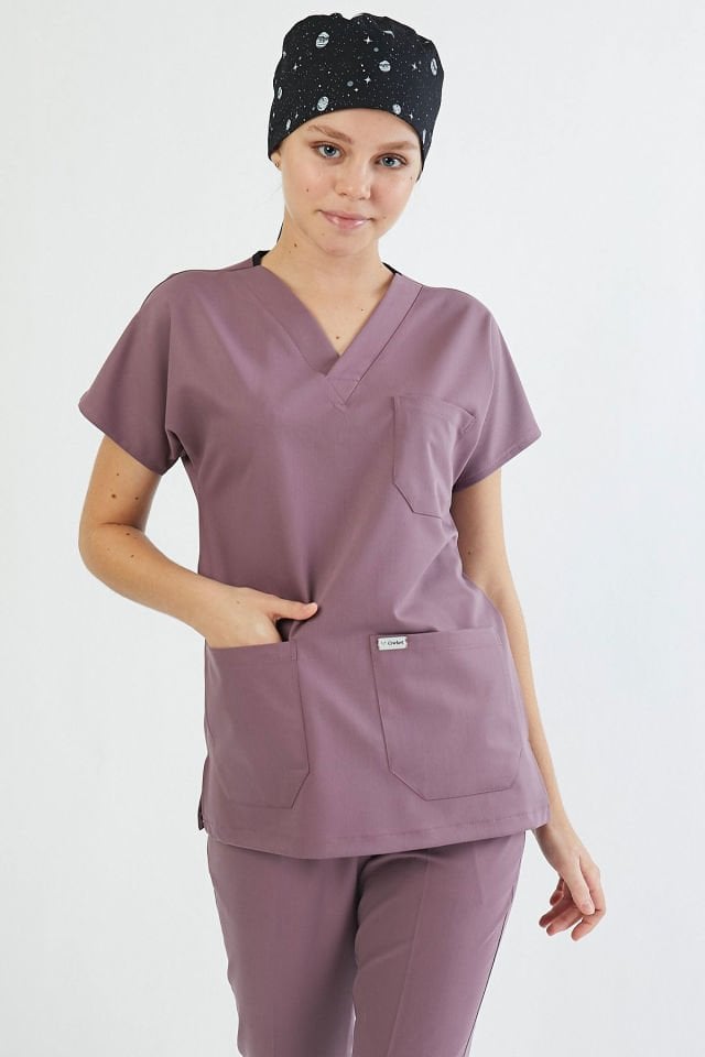 Koyu Pudra Likra Cerrahi Üst