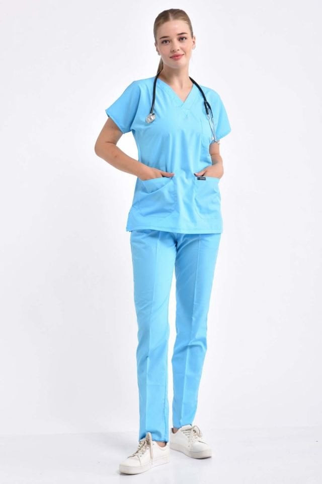 On Turquoise Nurse Team Jerseys