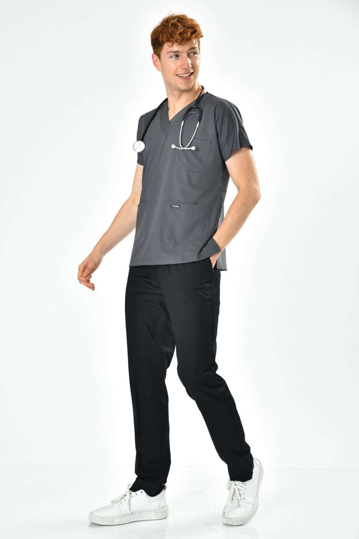 Likralı Füme Üst Likralı Siyah Alt Kombin Takım