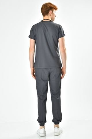 Füme Paça Lastikli Likralı Takım