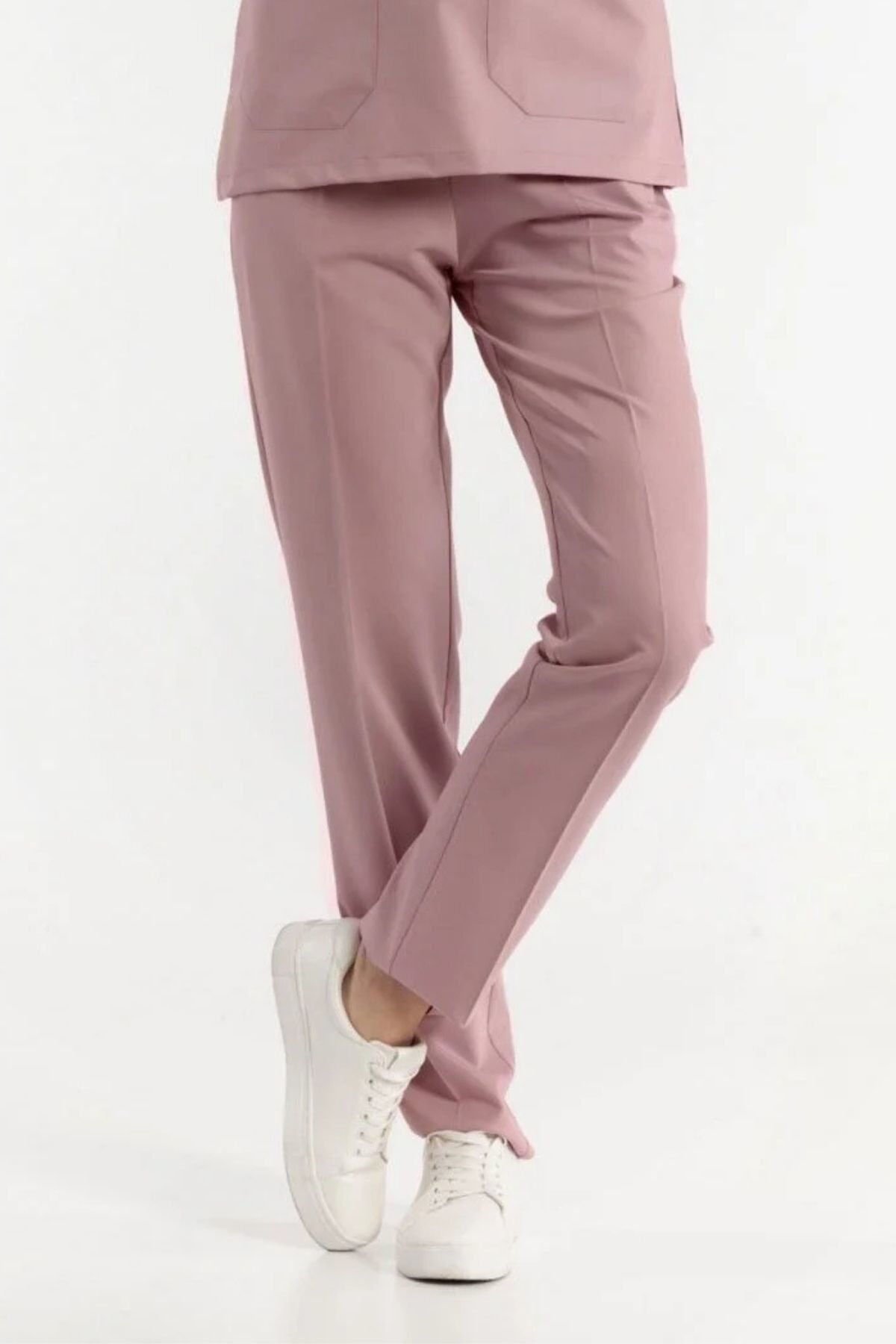 Likralı Soft Pudra Cerrahi Pantolon