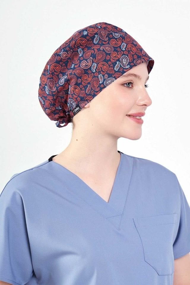 Kiremit Şal Desenli Cerrahi Bone