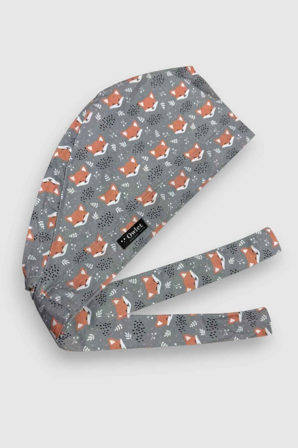 Tilki Gri Cerrahi Tesettür Bone