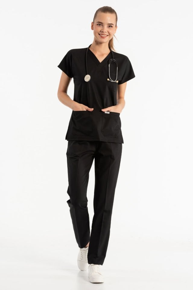 Black Lycra Surgical Team Uniforms - Seizures Teams