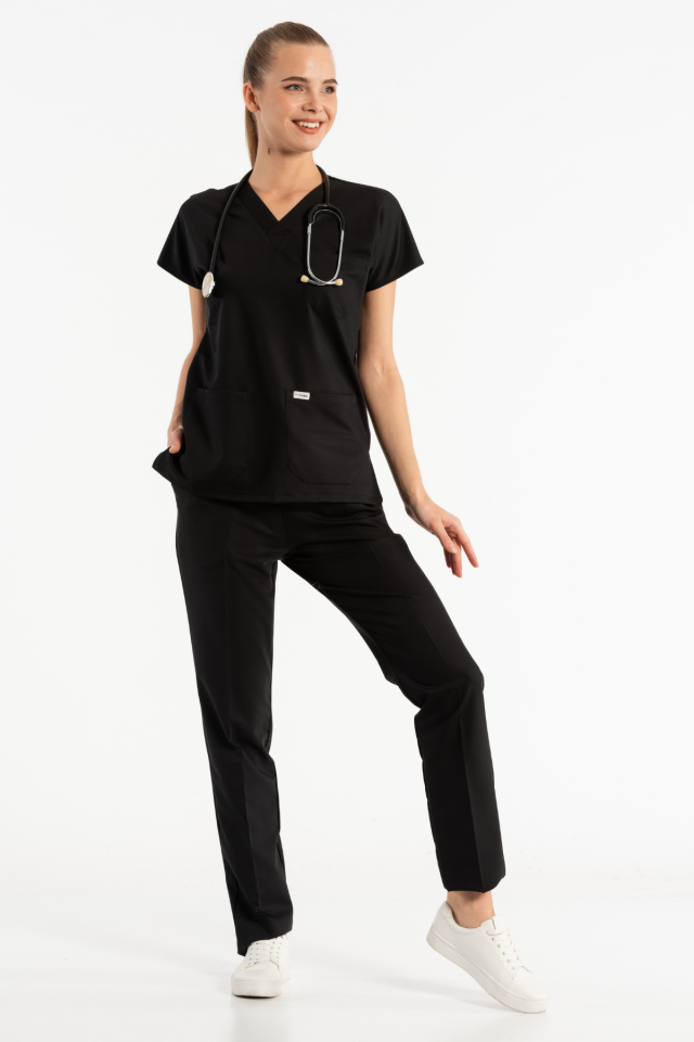 Black Lycra Surgical Team Uniforms - Seizures Teams