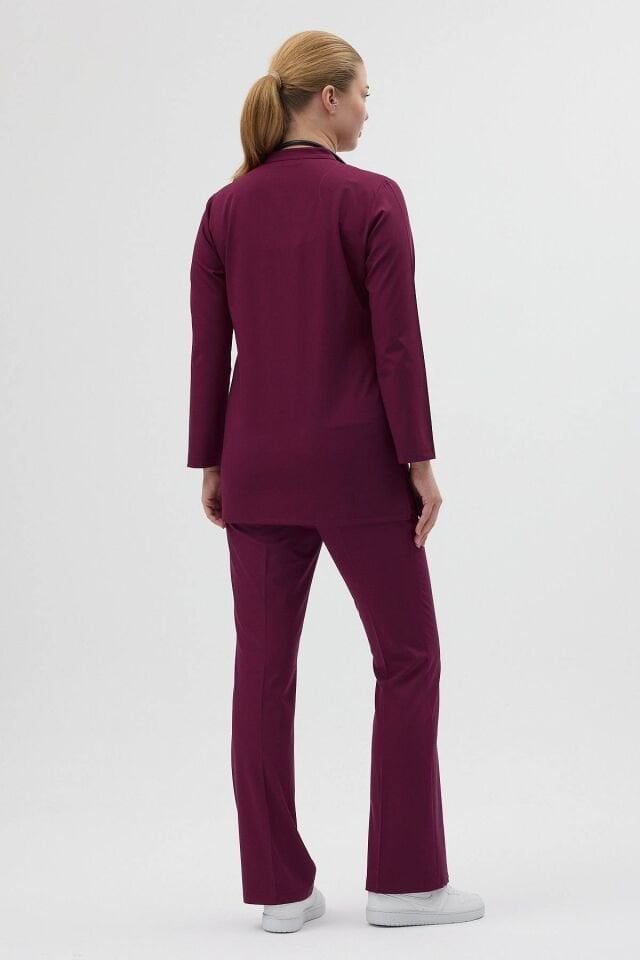 Vişne Tunik Boy Çan Paça Scrubs