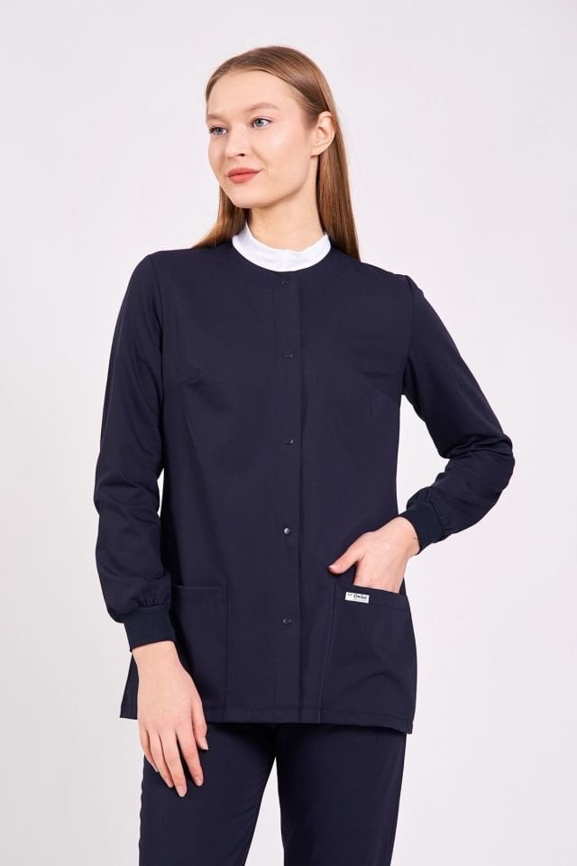 Koyu Lacivert Ameliyathane Ceketi