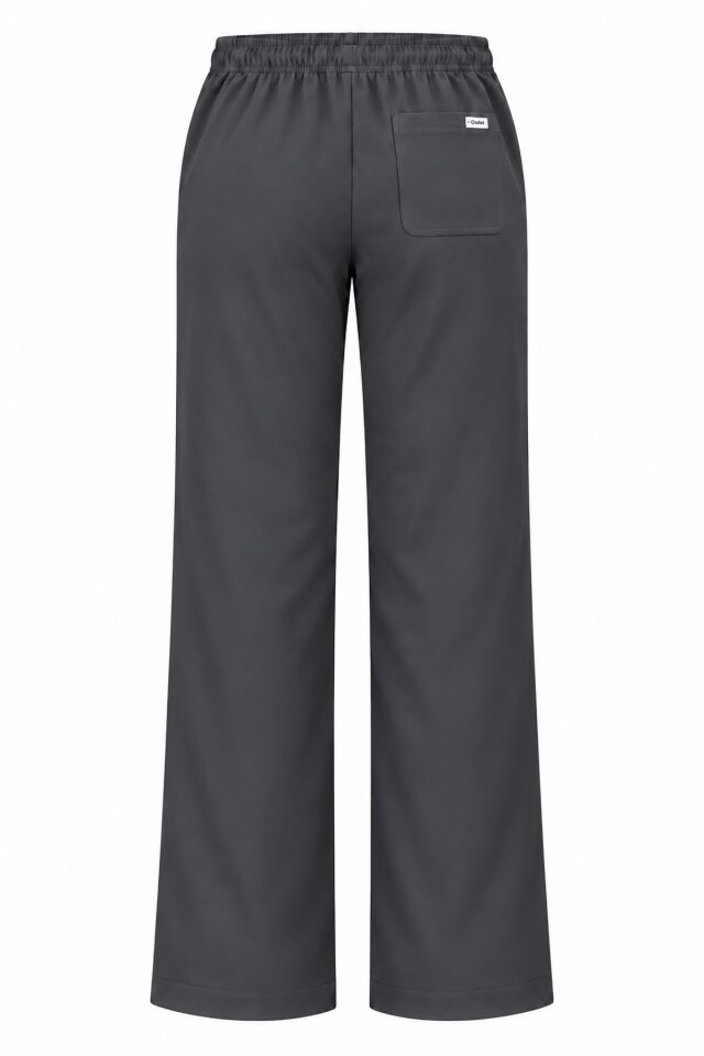 Likralı Füme Bol Paça Scrubs Pantolon